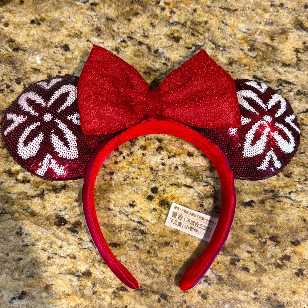 Disney Aulani Red Christmas Kalikimaka Ears